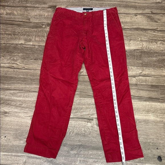Tommy Hilfiger Men's Vibrant Red Chinos - Picture 6 of 11